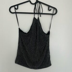 Zara Black and White Dotted Camisole